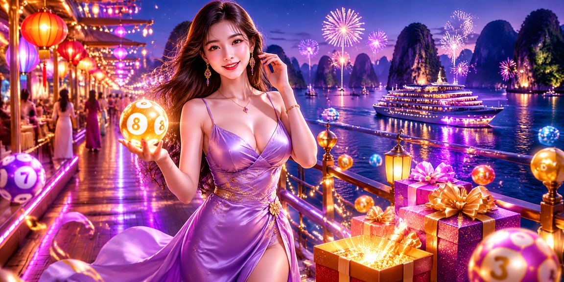 Không khí chợ đêm Hạ Long với trò chơi xổ số và cược giải trí